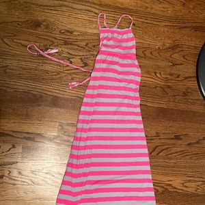 Pink stipe dress size xs